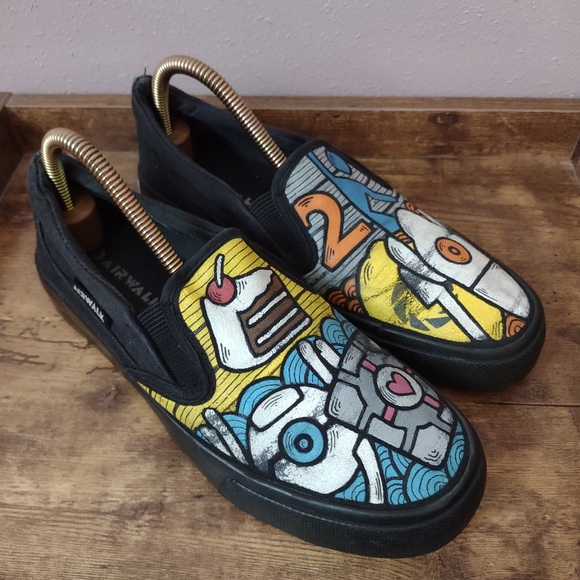 Airwalk Portal 2 Black Slip-on Loafers Men's Size 6.5/Women's Size 8.5 - Picture 3 of 11